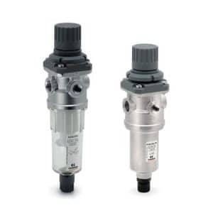 Camozzi filter regulator N208-D10 med G1/8 tommer tilslutning og 5 mikron filtreringsgrad