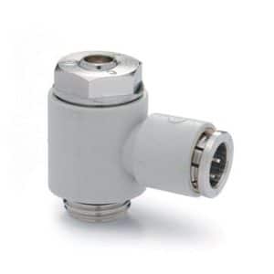 Camozzi flowregulatorventil unidirektionel PSVU 604 til pneumatiske systemer