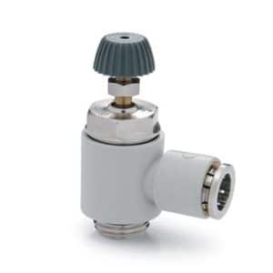 Camozzi flowreguleringsventil bidirektionel 1/8 tommer 6mm manuel justering PMCO serie