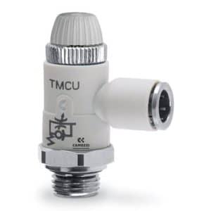 Camozzi manuel flowreguleringsventil 1/4 tommer 8mm unidirektionel plastic