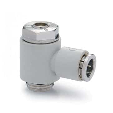 Camozzi flowreguleringsventil unidirektionel 3/8 tommer 12mm PSCU 608 til pneumatiske systemer