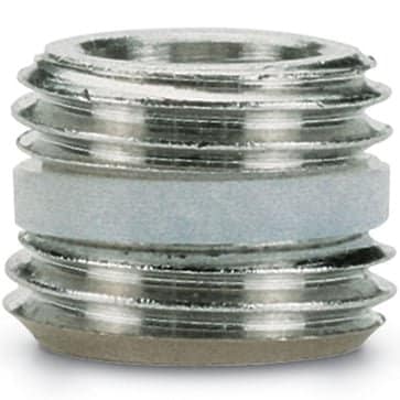 Camozzi BSP adaptor gevind fitting 3/8 tommer i messing med PTFE-tætning