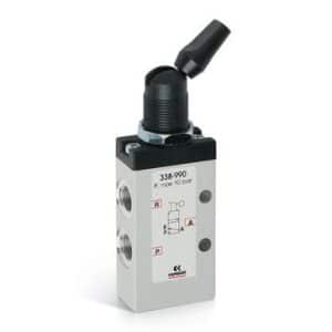 Camozzi Automation håndbetjent pneumatikventil 3/2 NC med toggle switch