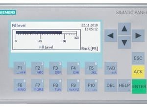 Siemens Simatic HMI KP300 Basic Mono PN operatørpanel med 3,6 tommer monokrom skærm og tastatur