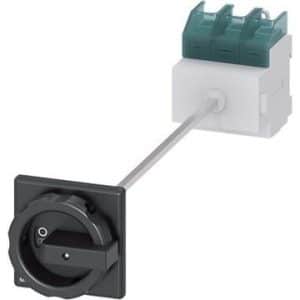 Siemens Sentron 3LD hovedafbryder 3-polet 100A med sort aktiveringselement til DIN-skinne montage