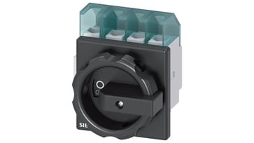 Siemens hovedafbryder 4-polet 32A sort lastafbryder til el-tavle