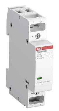 ABB installationskontaktor 2-polet til DIN-skinne montage