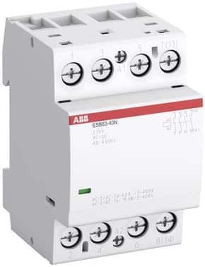ABB installationskontaktor 4-polet 63A til DIN-skinne montage
