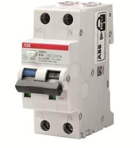 ABB DS201 kombiafbryder 10A C-karakteristik 1P+N med fejlstrømsbeskyttelse 30mA type A