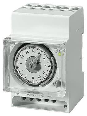 Siemens kontaktur 7LF5300-6 til DIN-skinne med 1 skiftekontakt og ugeprogrammering