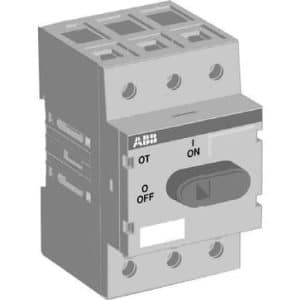 ABB lastafbryder 25A 3-polet OT25M3 med låsbar drejegreb til DIN-skinnemontage