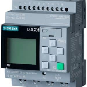 Siemens LOGO! 24RCE logisk modul med display og relæudgange til PLC-styring