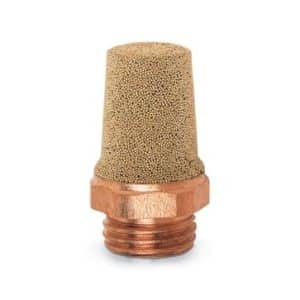 Camozzi pneumatisk lyddæmper sintret bronze og messing 3/8 tommer gevind