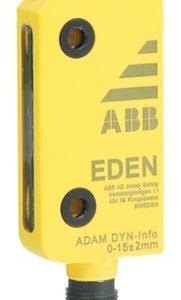 ABB Adam DYN-Info kodet magnetaftaster med M12 stik og IP69K beskyttelse til maskinsikkerhed