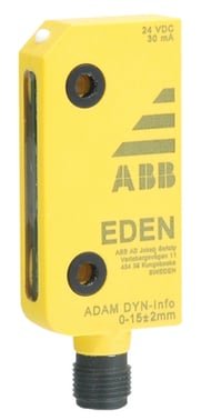 ABB Adam DYN-Info kodet magnetaftaster med M12 stik og IP69K beskyttelse til maskinsikkerhed