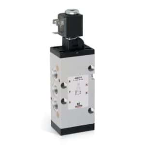 Camozzi Automation 5/2 magnetventil G1/4 monostabil aluminiumshus Series 4
