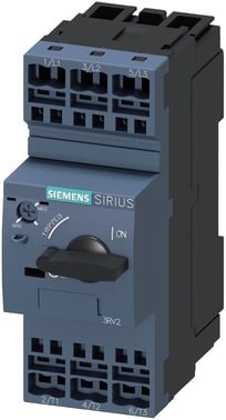 Siemens motorværn 10A Str.0 med fjederklemme til motorbeskyttelse