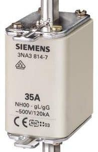Siemens NH-sikring NH00 63A GL/GG med topindikator til el-tavle