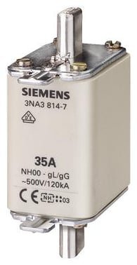 Siemens NH-sikring NH00 63A GL/GG med topindikator til el-tavle