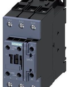 Siemens 3-polet power kontaktor 50A med hjælpekontakter og varistor