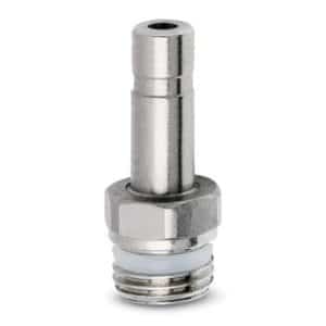 Camozzi push-in fitting i messing 6mm tube til 1/8 tommer gevind