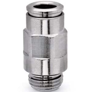 Camozzi push-in fitting lige messing 4mm til 1/8 tommer gevind