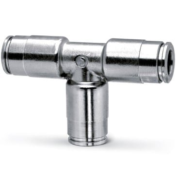 Camozzi push-in T-fitting 8mm messing til pneumatiske systemer