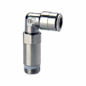 Camozzi push-in fitting vinkelkobling i messing 8mm 1/8 tommer til pneumatik
