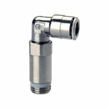 Camozzi push-in fitting vinkelkobling i messing 8mm 1/8 tommer til pneumatik