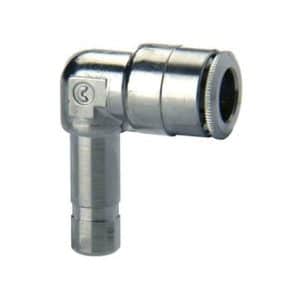 Camozzi push-in fitting vinkelstykke 8mm i messing til pneumatiske rørinstallationer