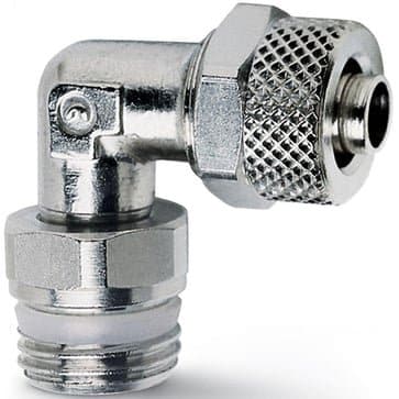 Camozzi push-on fitting vinkelkobling i messing til pneumatiske systemer