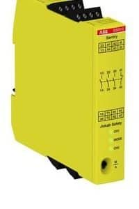 ABB sikkerhedsrelæ SSR10 med 3NO og 1NC relæudgange til maskinsikkerhed