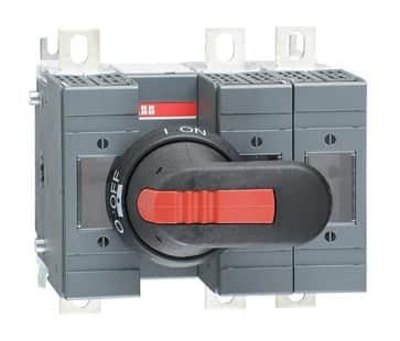 ABB sikringsbryder 125A 3-polet sort greb DIN 000