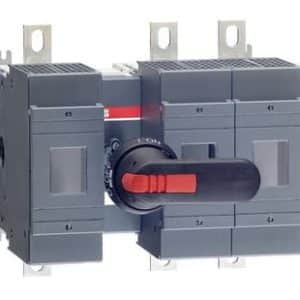 ABB sikringsbryder OS400D12 3-polet 400A med sort greb til DIN-montering
