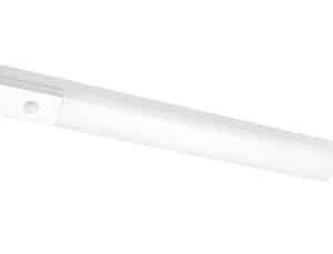SG Armaturen Prelude Square hvidt spejlarmatur med PIR sensor og 3000K LED