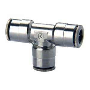 Camozzi T-fitting push-in 6mm messing pneumatik fitting