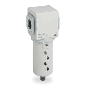 Camozzi trykluftfilter serie MX med aluminium kabinet og G1 tommer tilslutning