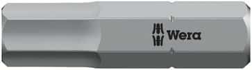 Wera bits Hex-Plus 6.0 mm til indvendige sekskantsskruer