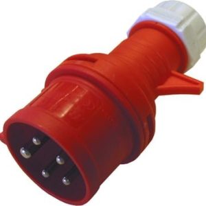 ELWORKS CEE stikprop 5-polet 16A 400V IP44 rød til industriel brug