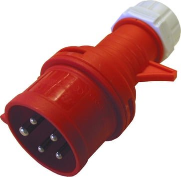 ELWORKS CEE stikprop 5-polet 16A 400V IP44 rød til industriel brug