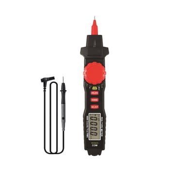 Elworks digital multimeter i sort design til måling af spænding strøm og modstand