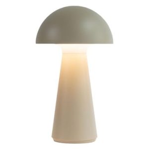 Sirius Sam genopladelig bordlampe 28 cm høj i varm grå farve