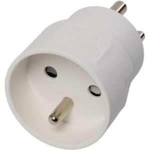 Elworks hybridstikprop adapter dansk jord til pind jord 16A 250V