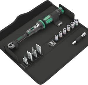 Wera Click-Torque A 6 momentnøglesæt med 1/4 tomme tilslutning, tekstilboks og 20 dele