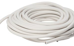 Elworks plastledning hvid 10 meter med rund fleksibel PVC-kappe