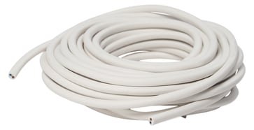 Elworks plastledning hvid 10 meter med rund fleksibel PVC-kappe