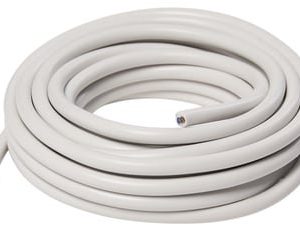 Elworks plastledning hvid H03VV-F 2x0,75mm² 5 meter