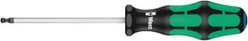 Wera 352 sekskants-kuglehoved-skruetrækker 4,0 x 100 mm med Kraftform Plus greb