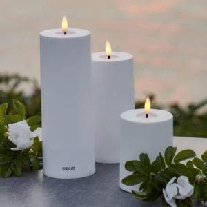 Sirius Sille Solar LED-lys 3 pak hvide solcellelys til udendørs brug