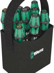 Wera 2go 300 skruetrækkersæt med 11 Kraftform skruetrækkere i kogger